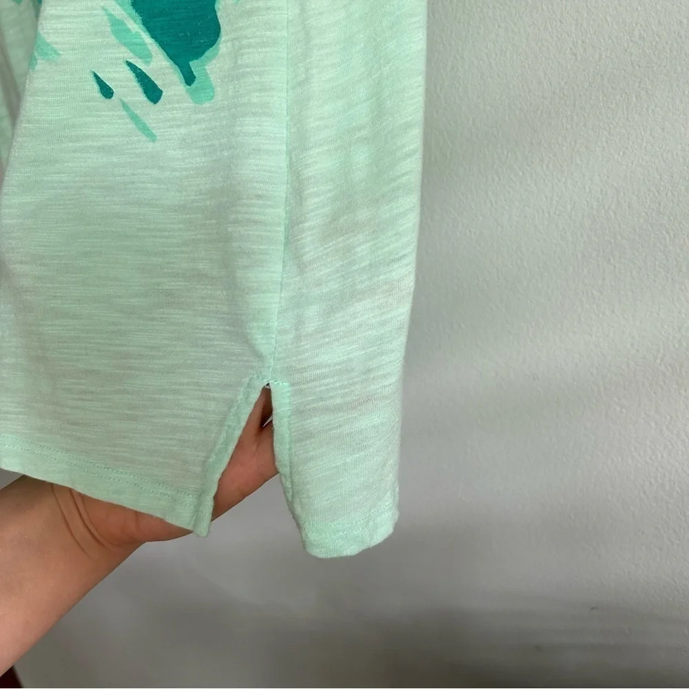 St. John’s Bay T-Shirt Mint Green Women Size M Beachy Sequins - Picture 4 of 8